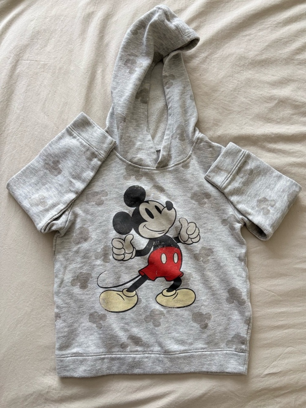 Disney Kids Mickey Mouse Gray Hoodie Size 5T